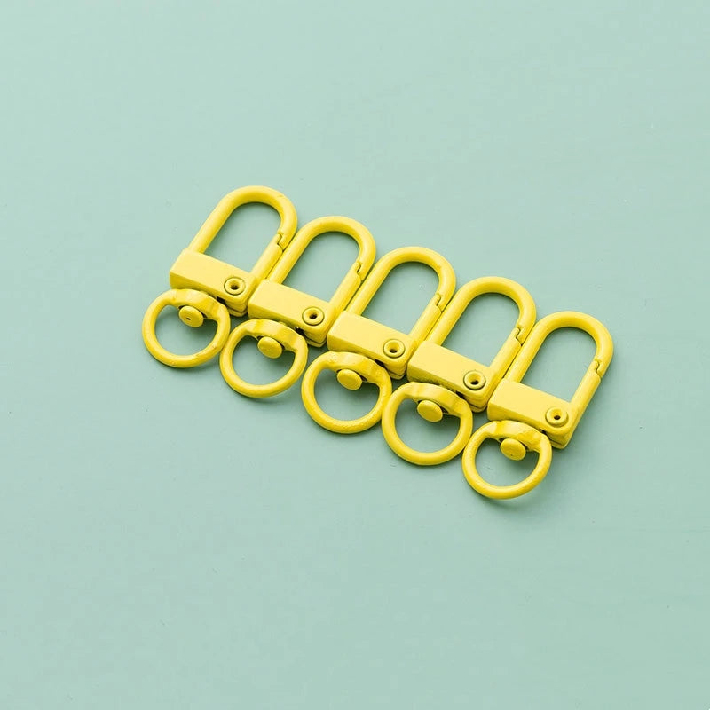 10pcs 33mm Metal Lobster Claw Clasps Swivel Lanyards Trigger Snap Hooks for DIY Bag Key Chains Rings Connector Jewelry Making