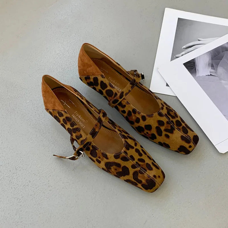 Female Buckle Strap Footwear Low Heel Wedges Shoes For Women Mary Janes Spring Summer Fashion Shallow Ladies Wedges Pumps Shoes