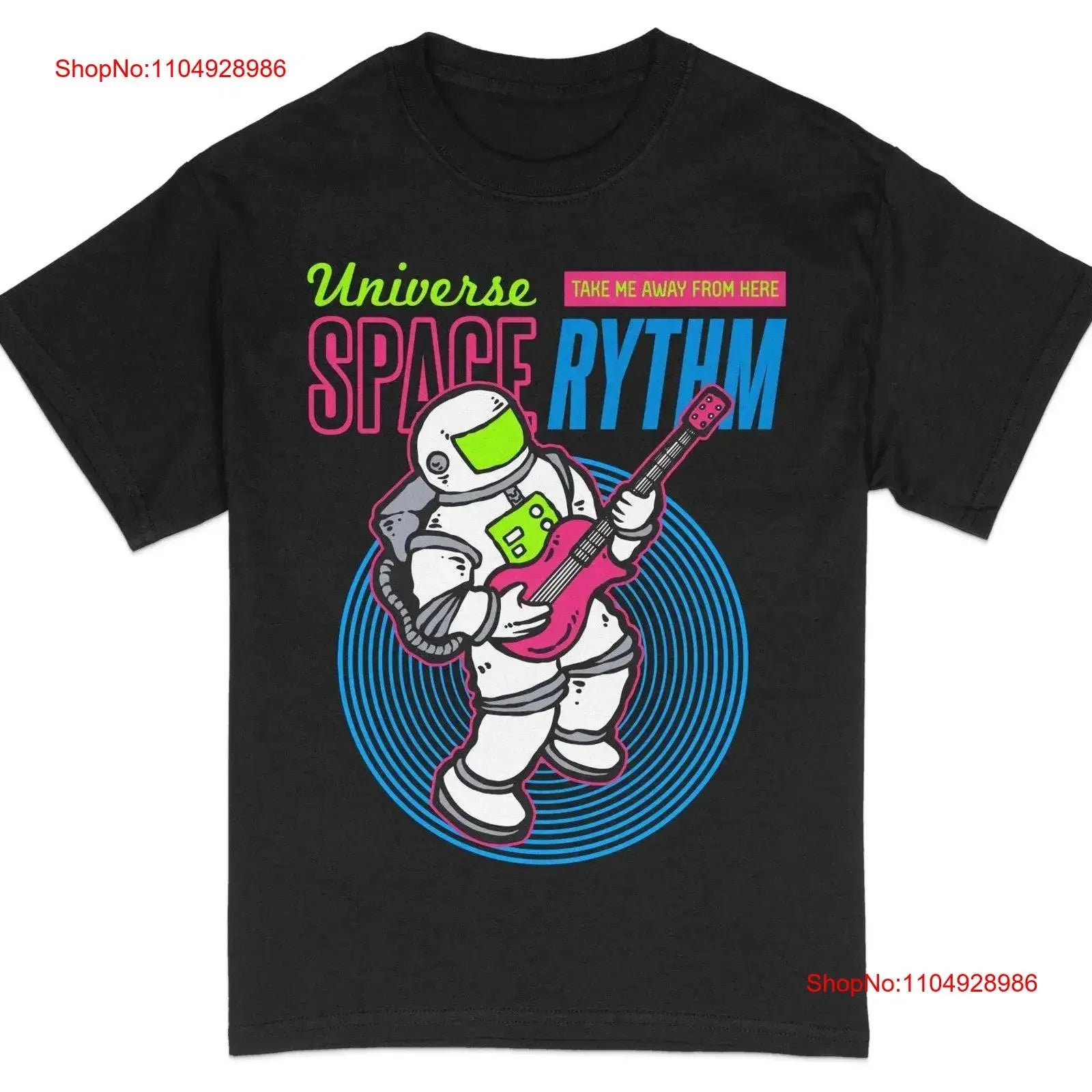 Astronaut Guitar T Shirt Space Music Lover Universe Rhythm Cosmic Musician Apparel vintage Washed Stylish Top For Everyday Wear