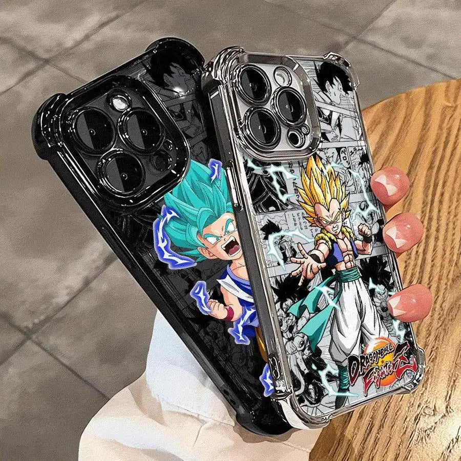 Phone Case for iPhone 15 11Pro 16Plus XS MAX 15Pro Max 11 13 16 XR 14 Pro 12 Soft Cover Cartoon Dragon Ball