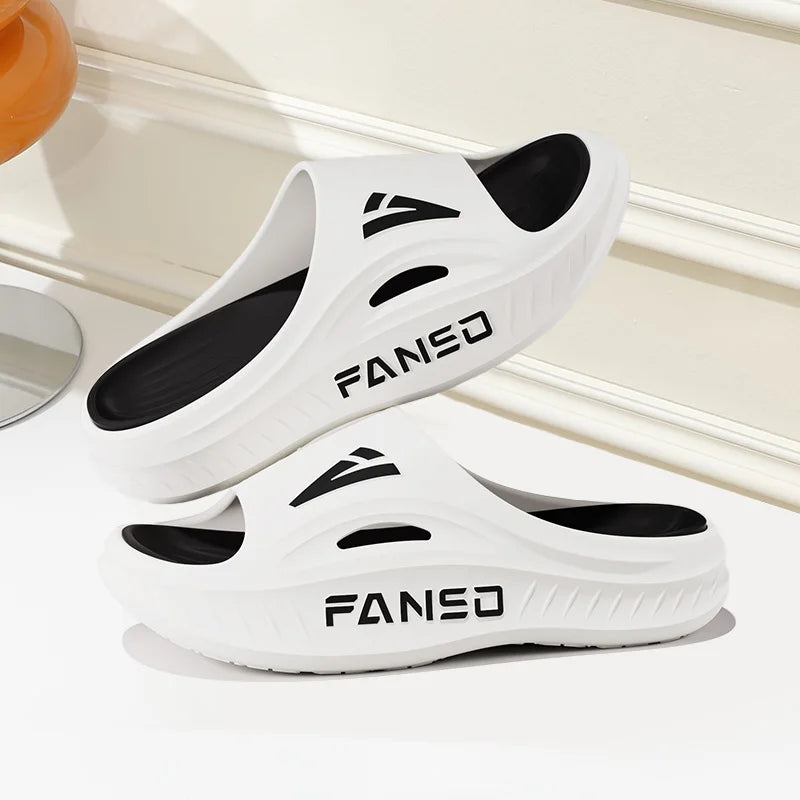 Slippers for women, indoor home, summer simple new style, soft bottom, anti slip bathroom, shower, cool slippers for men