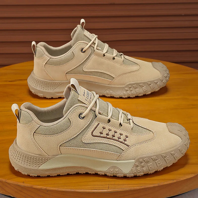 Men's shoes summer new breathable labor protection shoes men's anti-slip wear site work sports leisure hiking shoes