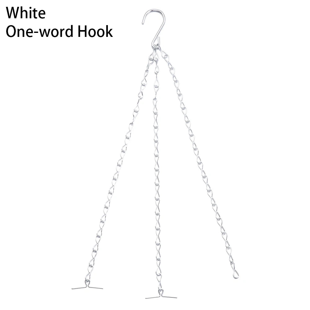 Hanging Basket Chain Flower Pot Hanging Chain Replacement Plant Hangers Flower Pot Bird Feeders Hanging Basket Chain Hang Hooks