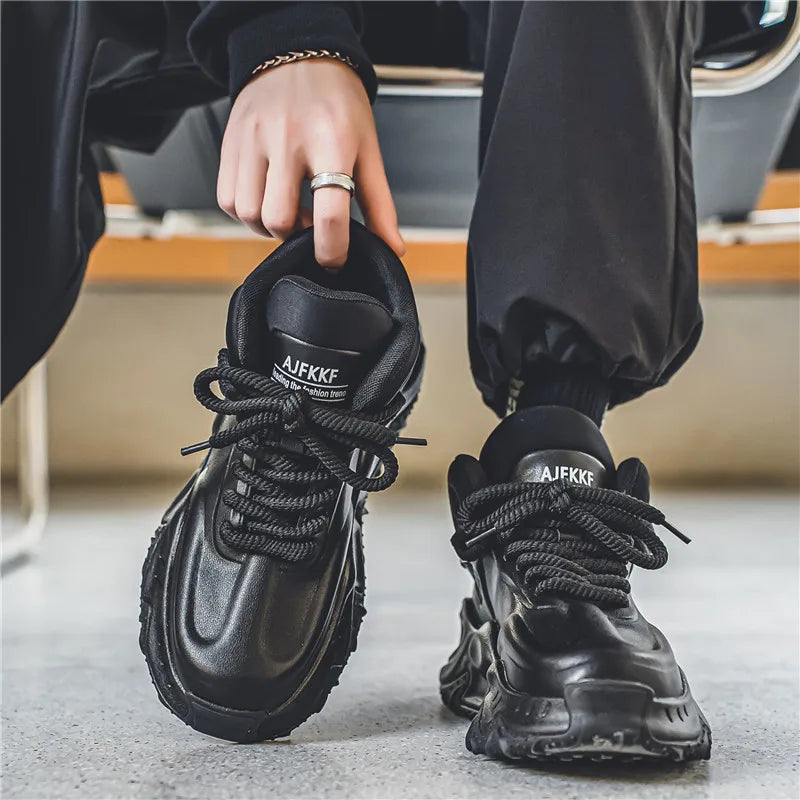 2025Autumn Men's High-top Running ShoesinsDad Sneakers Trendy Shoes Red Basketball Sports Shoes for Men in Their Zodiac Year