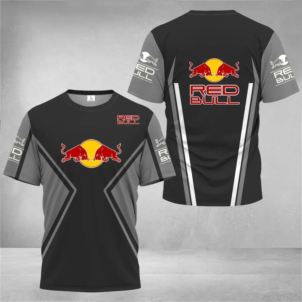 2025 High Quality Short Sleeve T-Shirt Top Y2k Men'S Racing Suit Extreme Outdoor Sports T-Shirt Luxury Brand Red Bull Team Suit