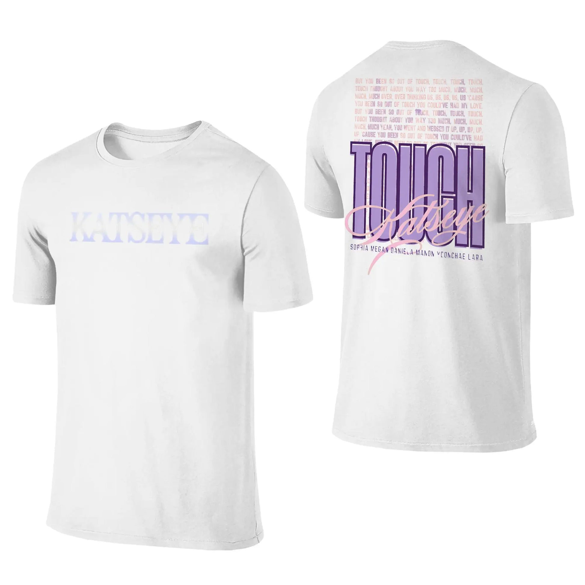 Touch Katseye T-Shirt Summer  Y2K Funny T Shirts Cotton Popular Tshirt For Man Short-Sleeve Casual Tees