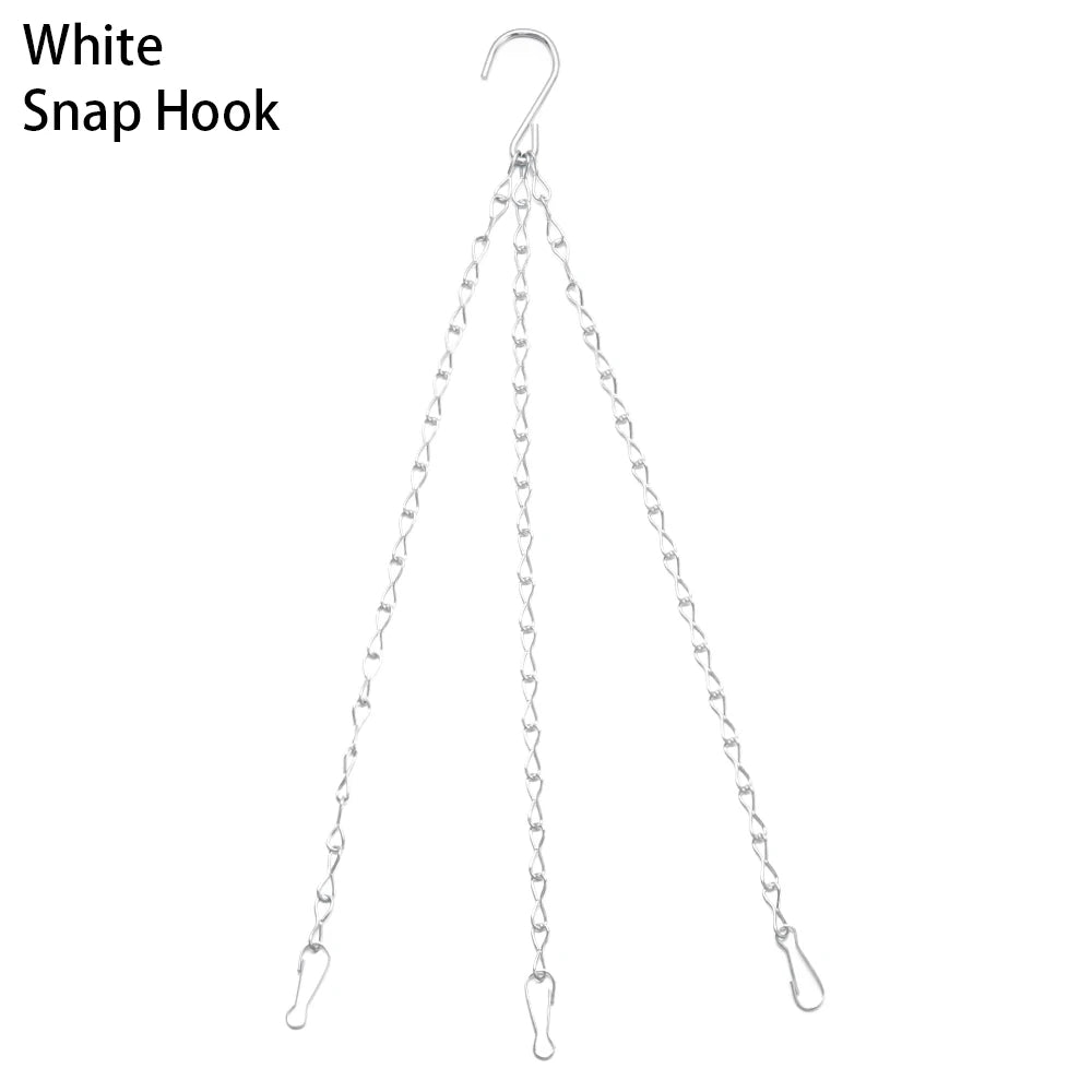 Hanging Basket Chain Flower Pot Hanging Chain Replacement Plant Hangers Flower Pot Bird Feeders Hanging Basket Chain Hang Hooks