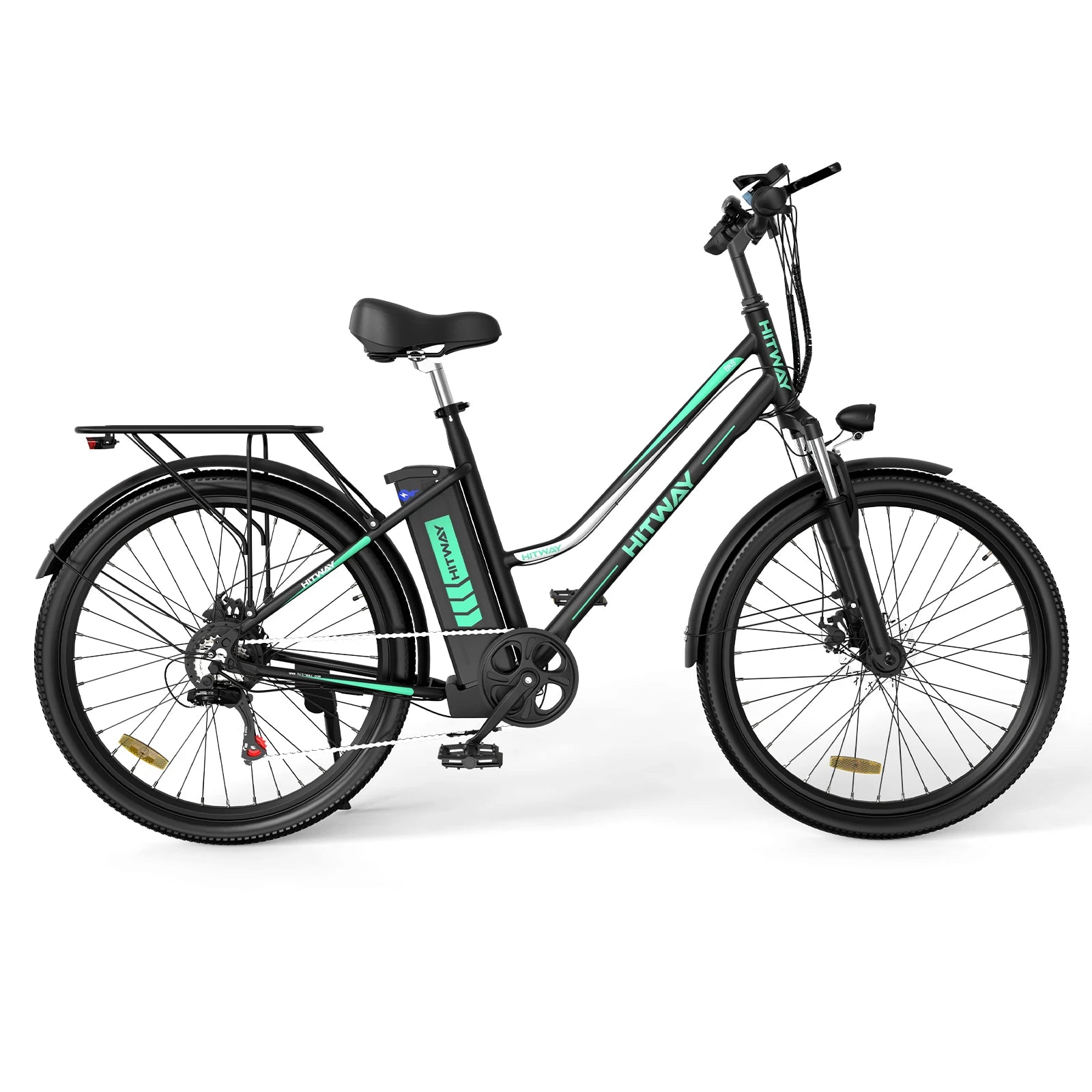 Intelligent Library Europe USA Warehouse Drop Shipping 36V 250W BK8 E-bike With HITWAY Logo On It Smart Adult Electric Bike
