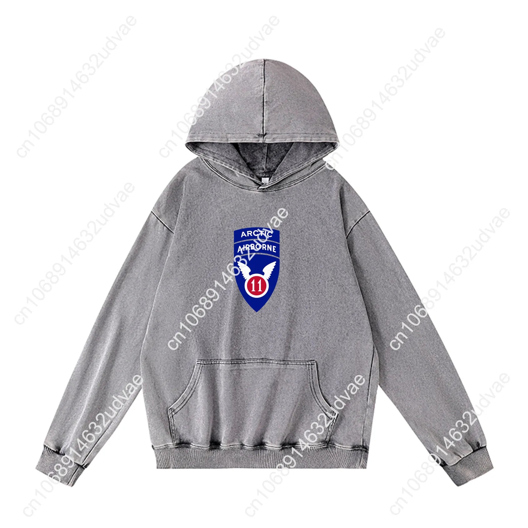 11th Airborne Division Patch Arctic Angels Hoodies Retro Hooded Sweatshirt Man Woman Teenager Vintage Pullover Customized Tops