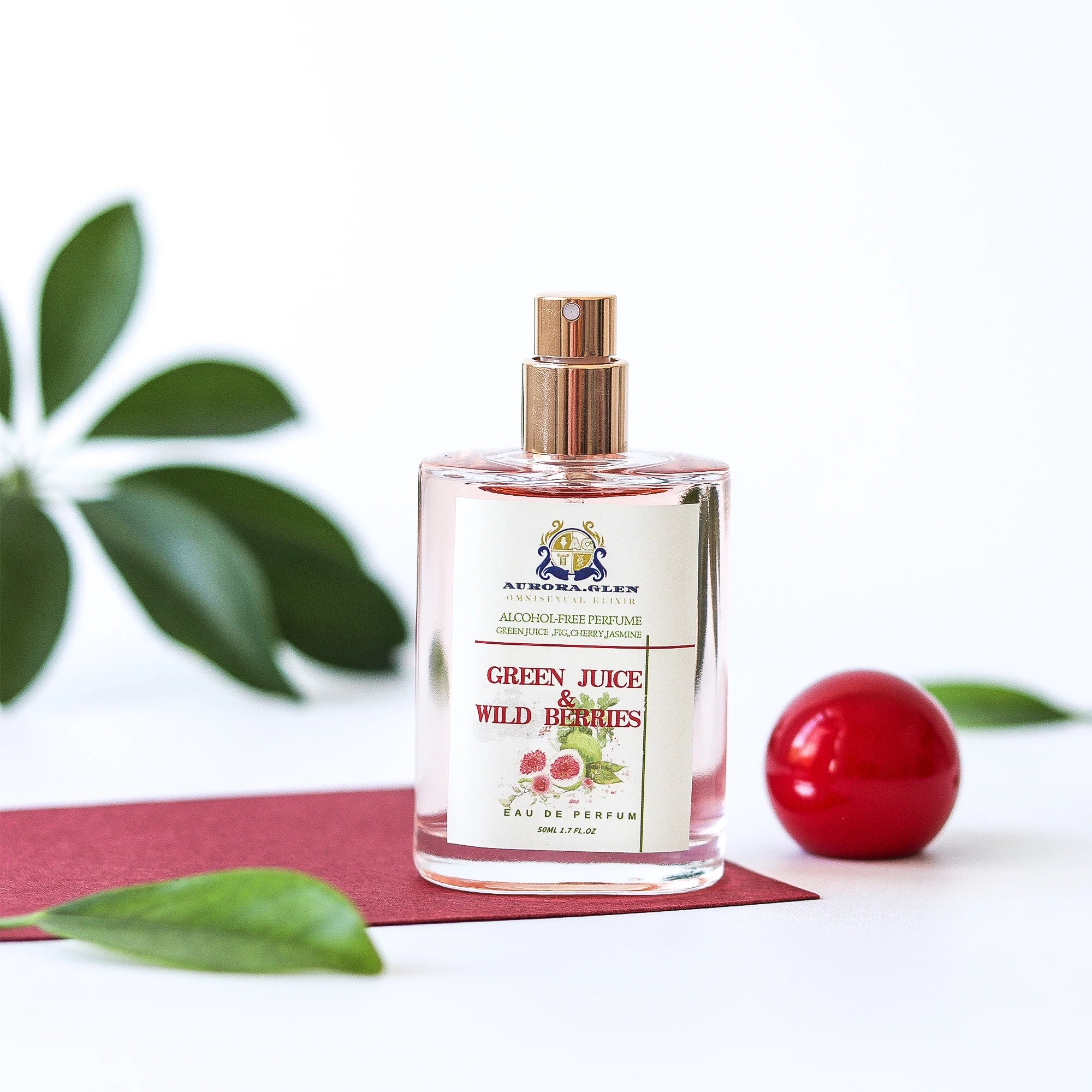 Green Juice Wild Berries Alcohol-Free Women's Fresh Floral Perfume EDP with Cedarwood Musk Amber & Patchouli for Her Gifts