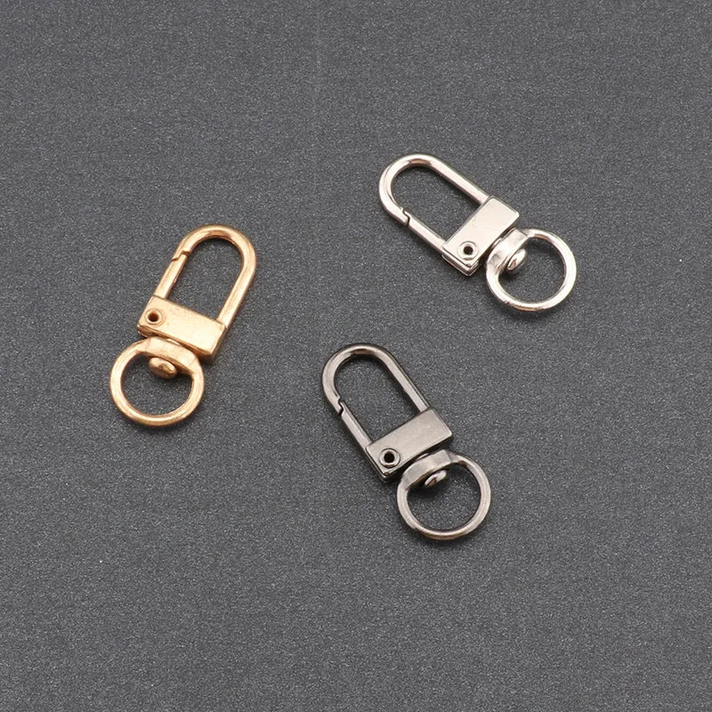 10pcs 33mm Metal Lobster Claw Clasps Swivel Lanyards Trigger Snap Hooks for DIY Bag Key Chains Rings Connector Jewelry Making