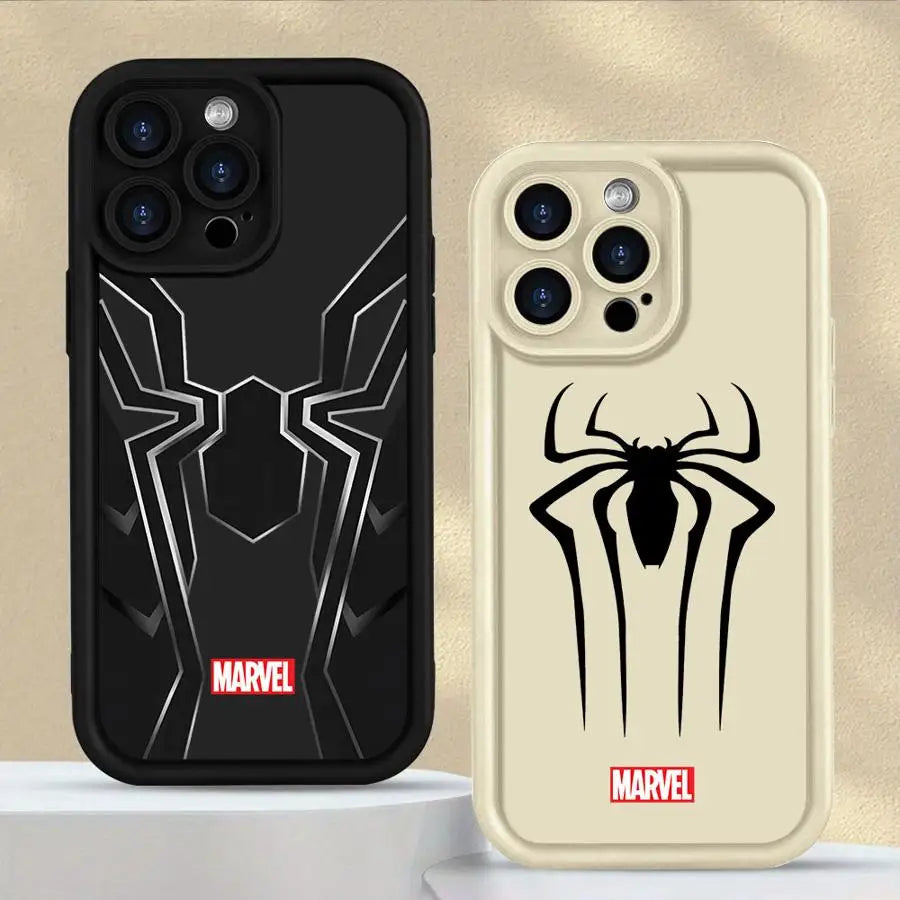 Marvel Spiderman Logo Case for iPhone 16 Pro Max 11 15 Plus 14+ 13Pro 13 12 16e 14 15Pro Soft Cover 16+