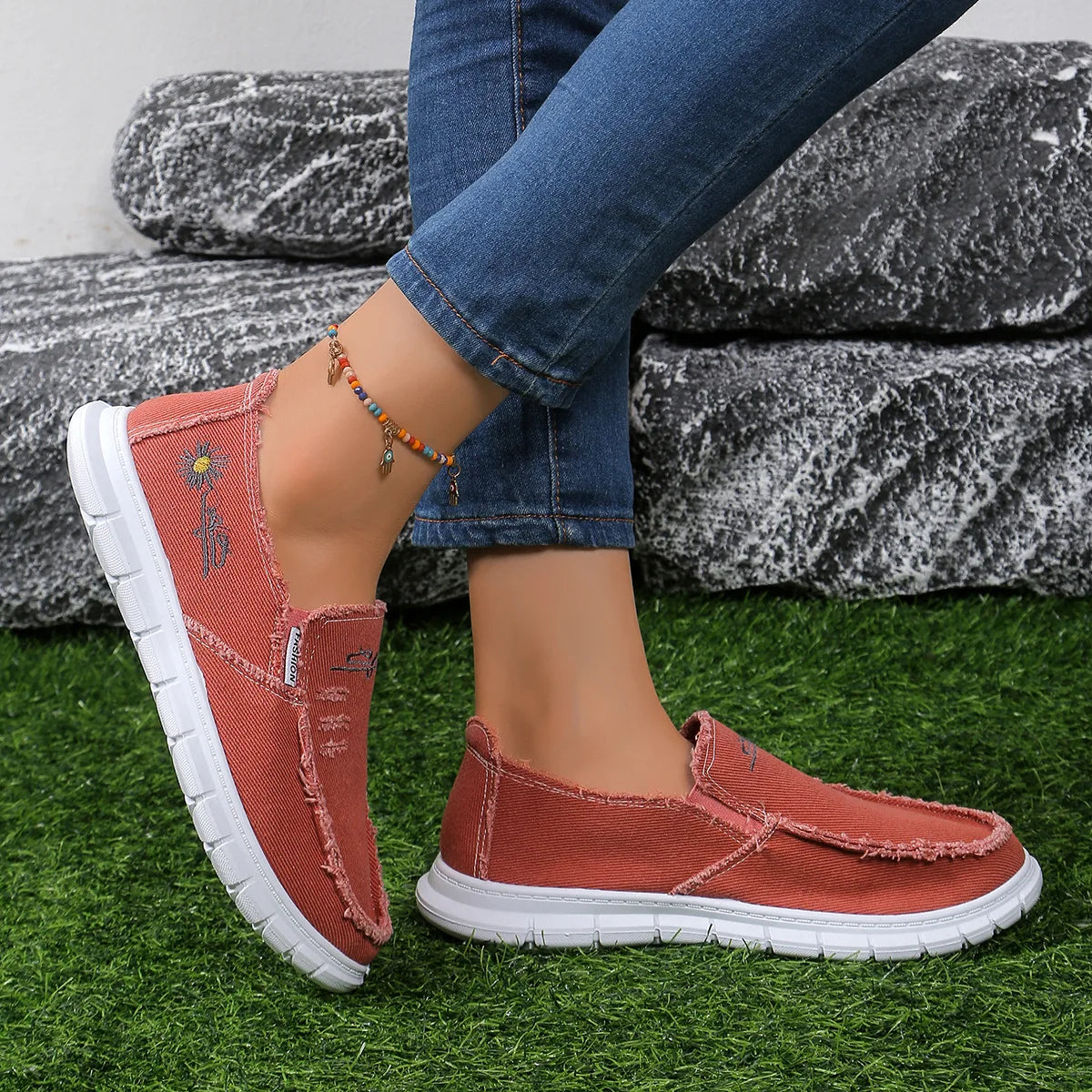 Men's canvas shoes new work men's shoes a slip-on wash high-grade casual old Beijing cloth shoes