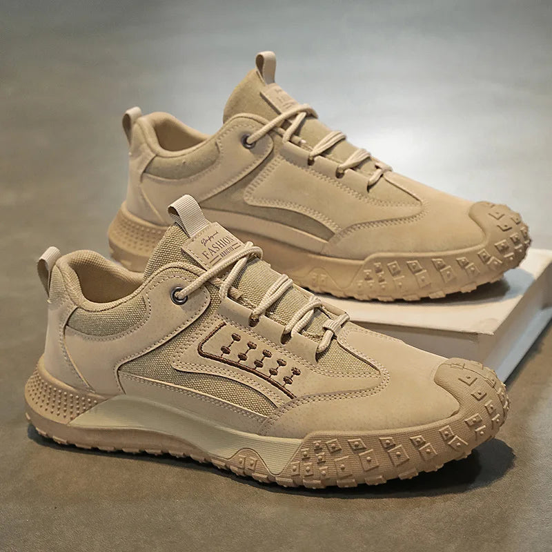 Men's shoes summer new breathable labor protection shoes men's anti-slip wear site work sports leisure hiking shoes