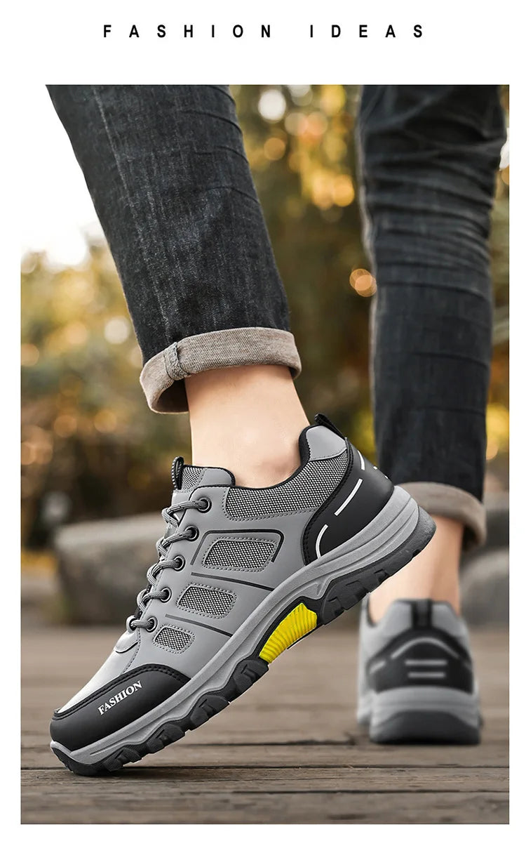 Spring and summer new fashion breathable site work non-slip work shoes outdoor sports leisure hiking shoes men