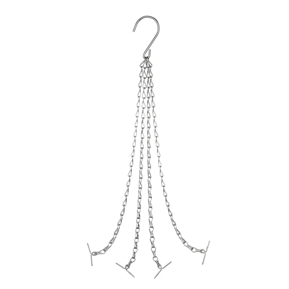 Hanging Basket Chain Flower Pot Hanging Chain Replacement Plant Hangers Flower Pot Bird Feeders Hanging Basket Chain Hang Hooks