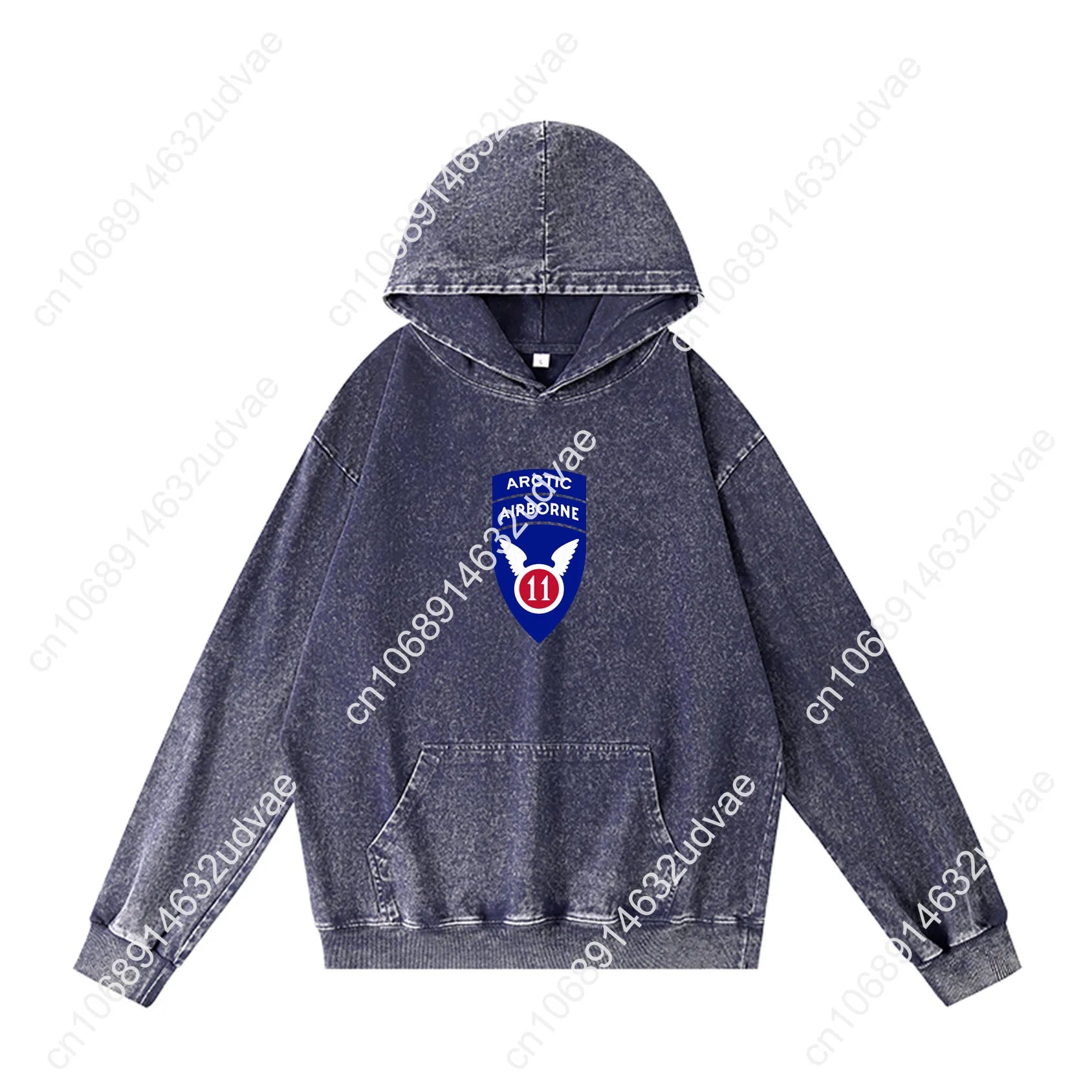 11th Airborne Division Patch Arctic Angels Hoodies Retro Hooded Sweatshirt Man Woman Teenager Vintage Pullover Customized Tops