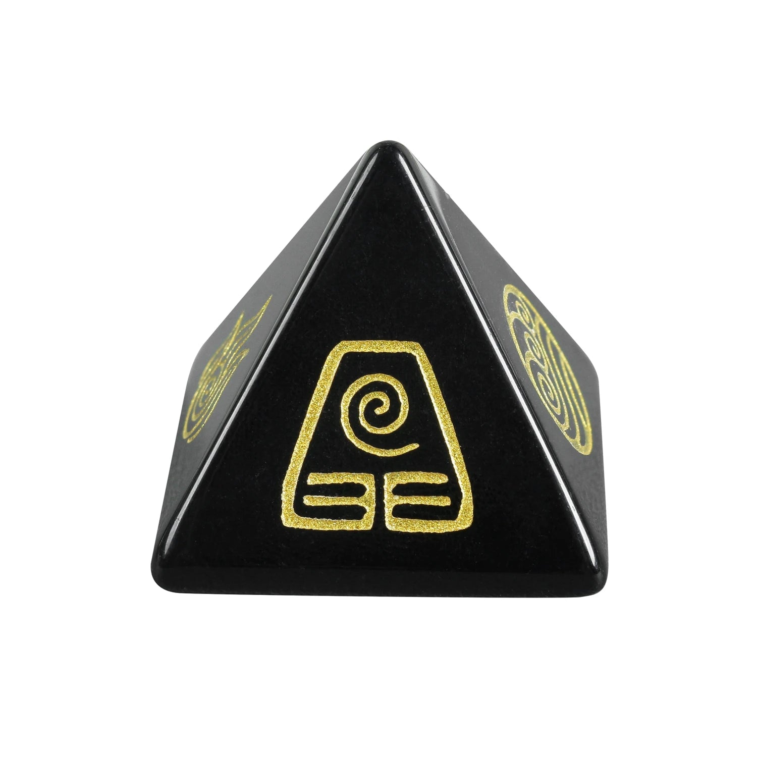 2025 Hot sales Natural Crystal Quartz Amethyst Gem Pyramid Four Element Air Water Fire Earth Symbol Energy Jewelry Healing Stone