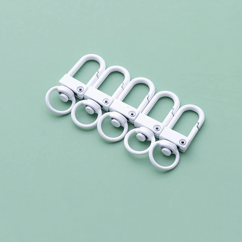 10pcs 33mm Metal Lobster Claw Clasps Swivel Lanyards Trigger Snap Hooks for DIY Bag Key Chains Rings Connector Jewelry Making