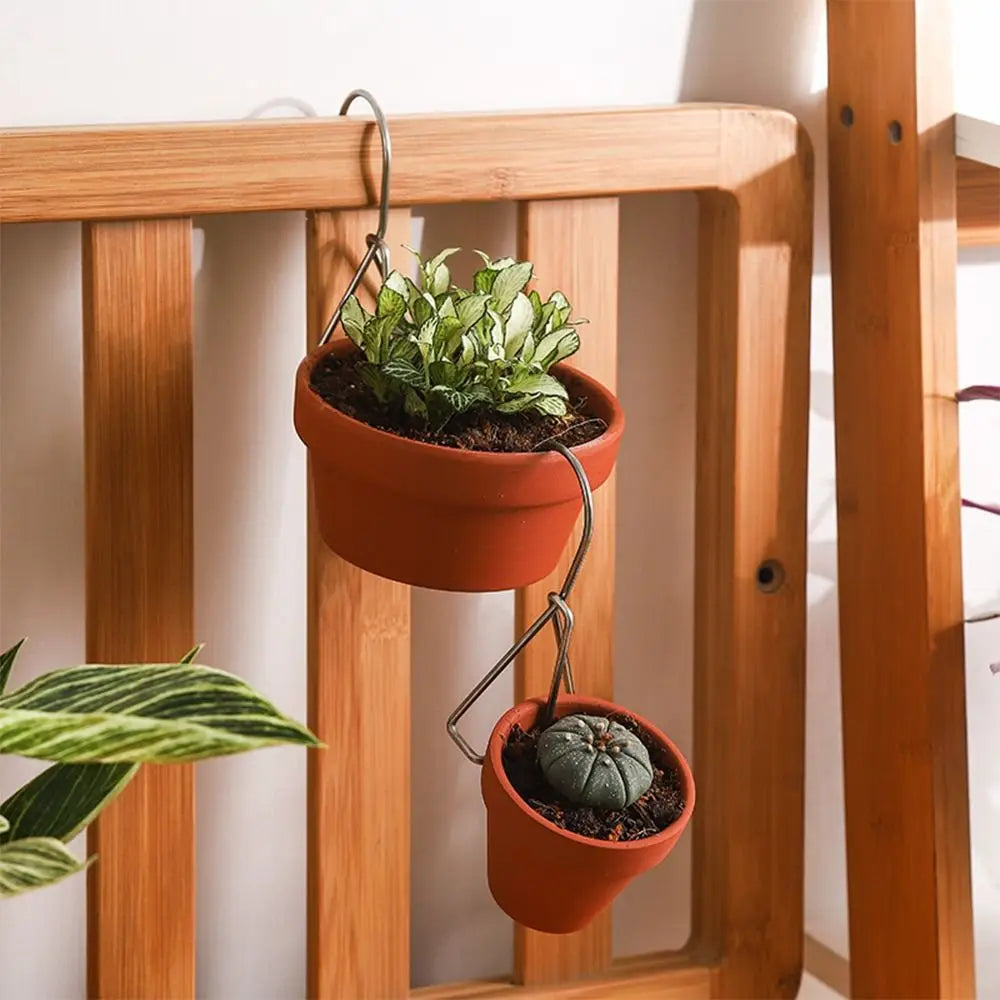 New Design Garden Supplies Pot Hanger Hook Stainless steel Save Space Terracotta Pots Hangers Durable Easy to Use Hanging Shelf