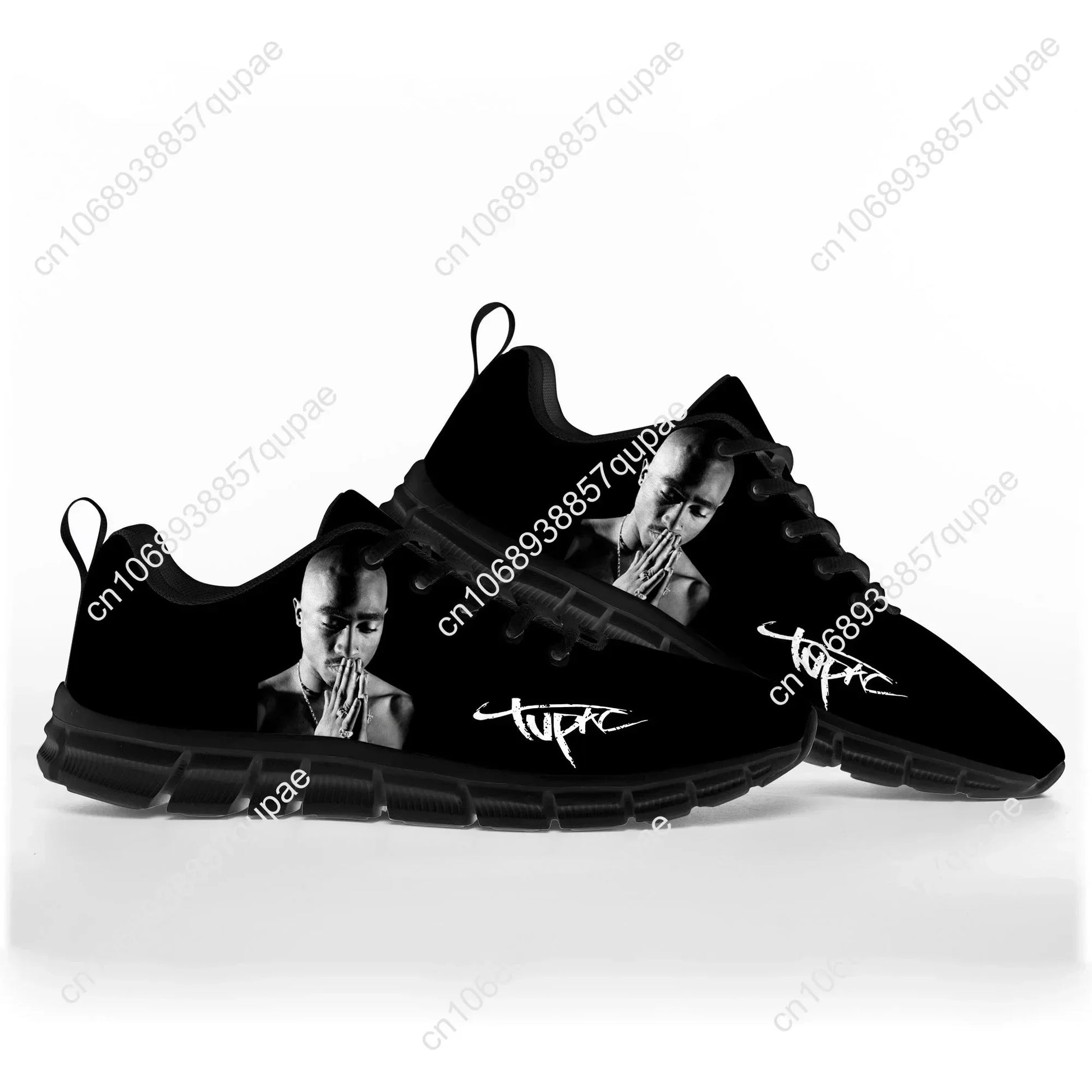 Rap 2Pac Tupac Sports Shoes Mens Womens Teenager Kids Children Sneakers All Eyez on Me Casual Custom High Quality Couple Shoes