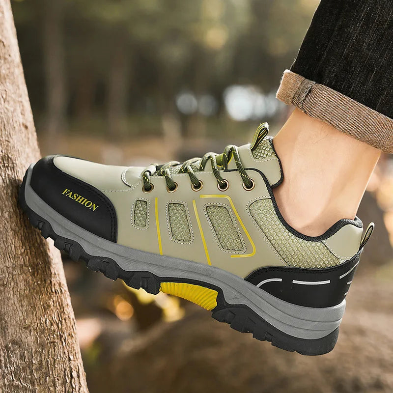 Spring and summer new fashion breathable site work non-slip work shoes outdoor sports leisure hiking shoes men