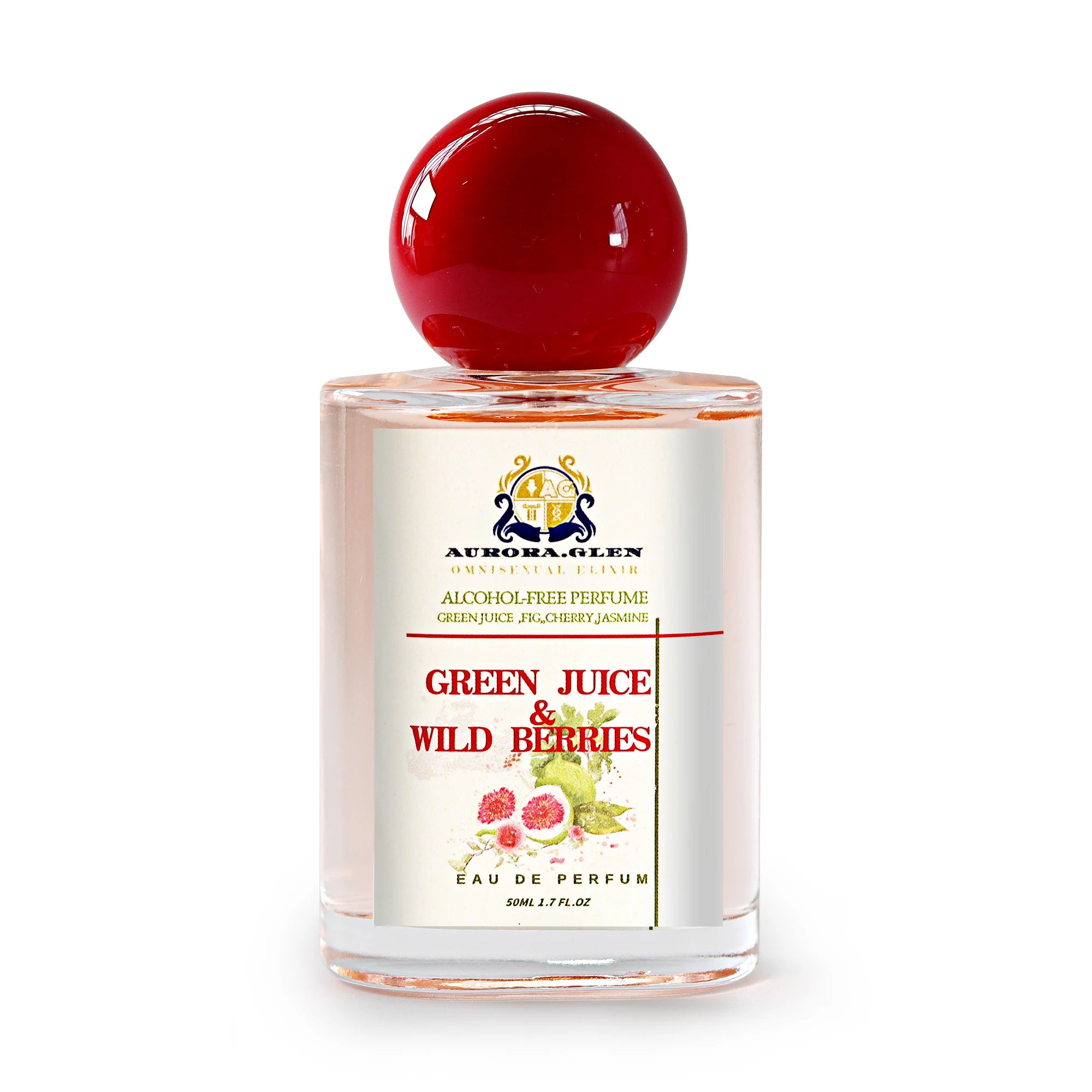 Green Juice Wild Berries Alcohol-Free Women's Fresh Floral Perfume EDP with Cedarwood Musk Amber & Patchouli for Her Gifts