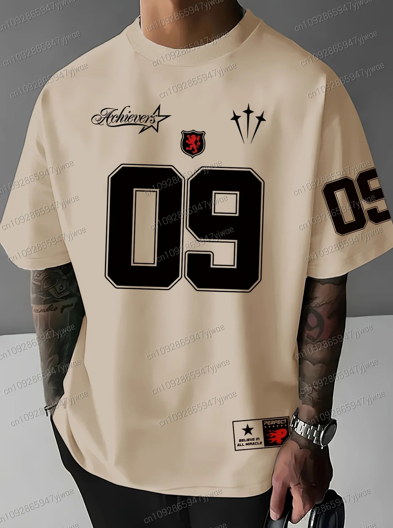 New in Men O-Neck Short Sleeve T-Shirt Sport Unisex Casual T-Shits No.9 Print Adult Plus Size Jersey Tops Men Clothing