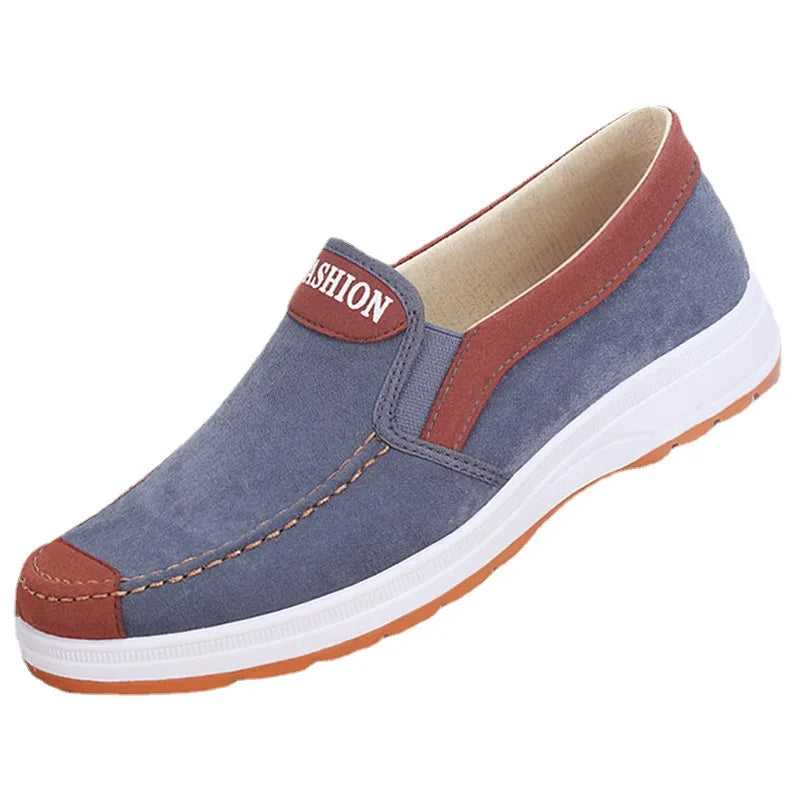 Men's casual board shoes old Beijing cloth shoes breathable comfortable and non slip canvas shoes men's work shoes