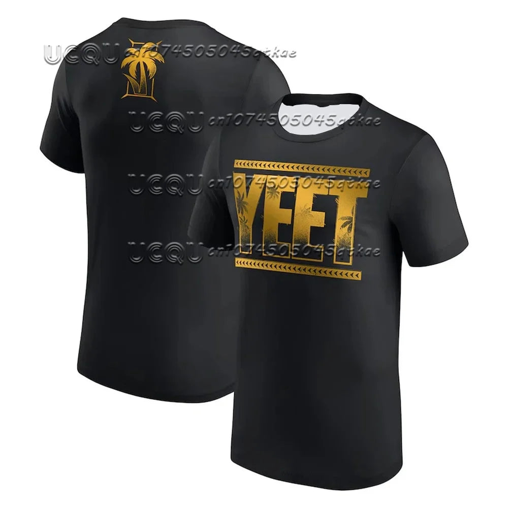 2025 J-Jey Uso Yeet Wrestling Sports T-Shirt Men Hot Sale New Summer Women Short Sleeve Tops Shirts Children TOPS