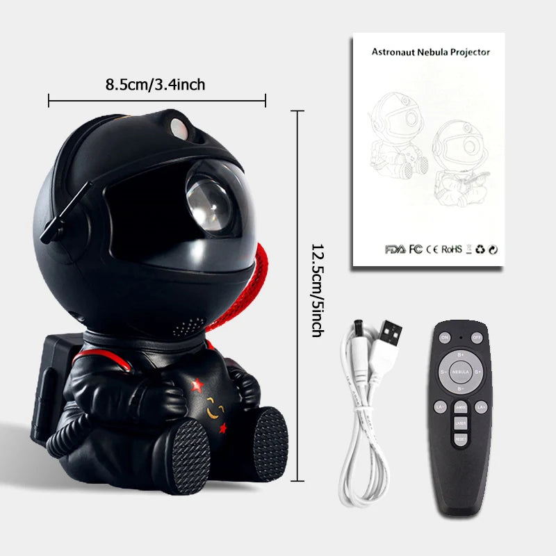 Galaxy Star Projector Night Light Astronaut Space Ceiling LED Lamp for Bedroom Home Decor Kids Gift - Starry Nebula Projector