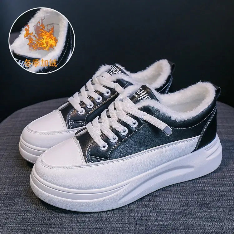 Women's White Sneakers for Summer2025Spring Season Internet Celebrity Sneakers Versatile Hot Style Spring and Autumn New Dad Sho