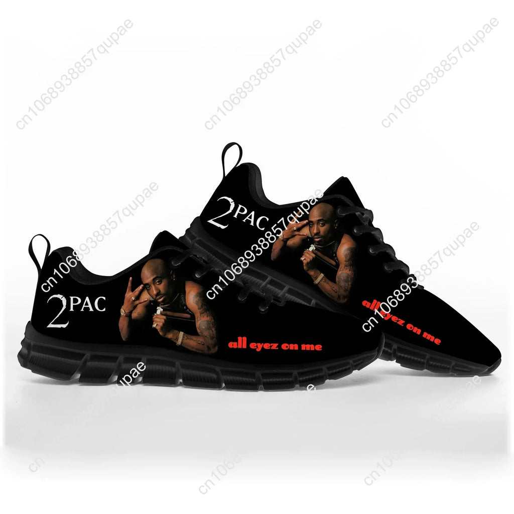 Rap 2Pac Tupac Sports Shoes Mens Womens Teenager Kids Children Sneakers All Eyez on Me Casual Custom High Quality Couple Shoes