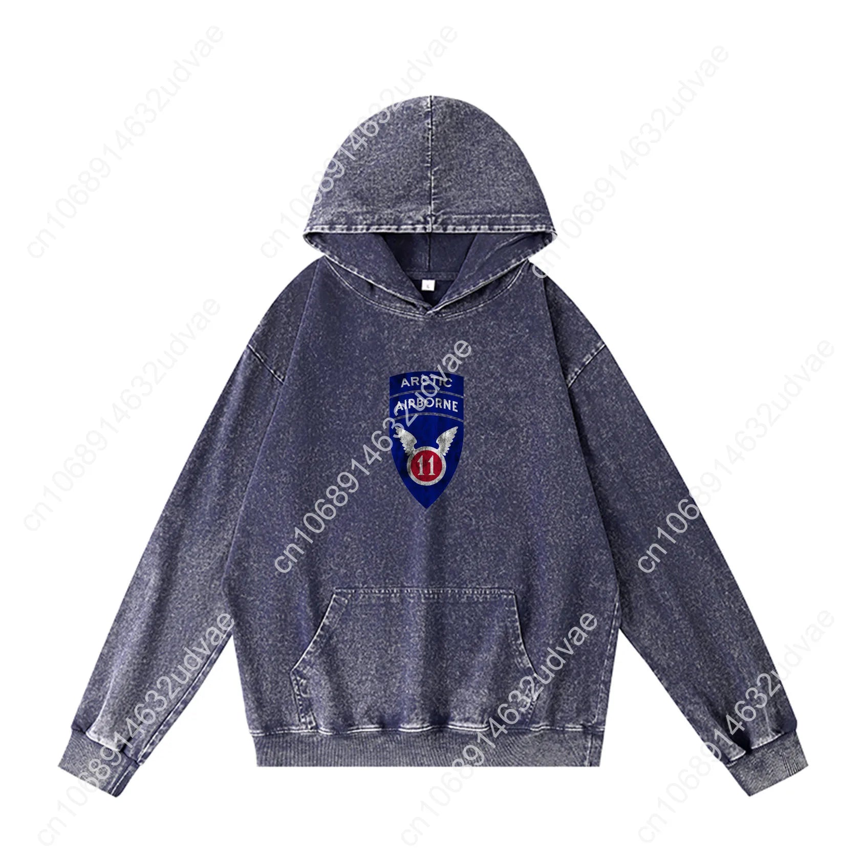 11th Airborne Division Patch Arctic Angels Hoodies Retro Hooded Sweatshirt Man Woman Teenager Vintage Pullover Customized Tops