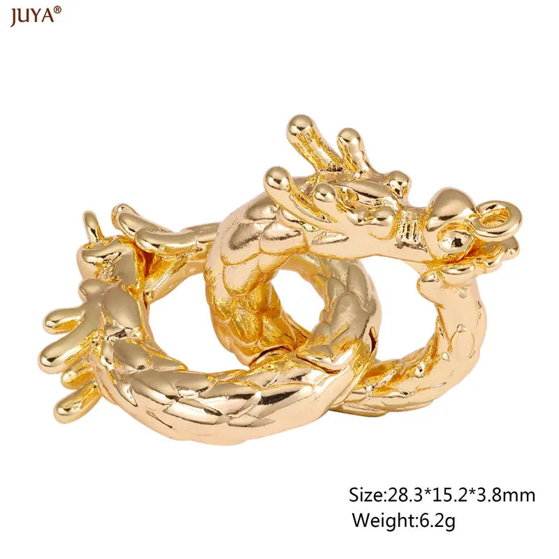 JUYA 18k Gold Silver Plated Copper Hooks Connectors Clasps Fastener For DIY Needlework Pearls Jewelry Making Accessories