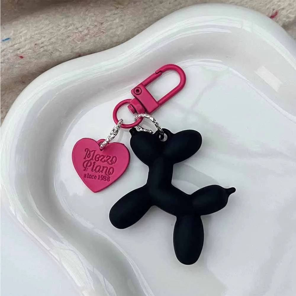 Fashion Keychain Punk Y2K Balloon Dog Keychains For Handbag Backpack Pendant Girl's Car Key Ring Key Chain Accessories