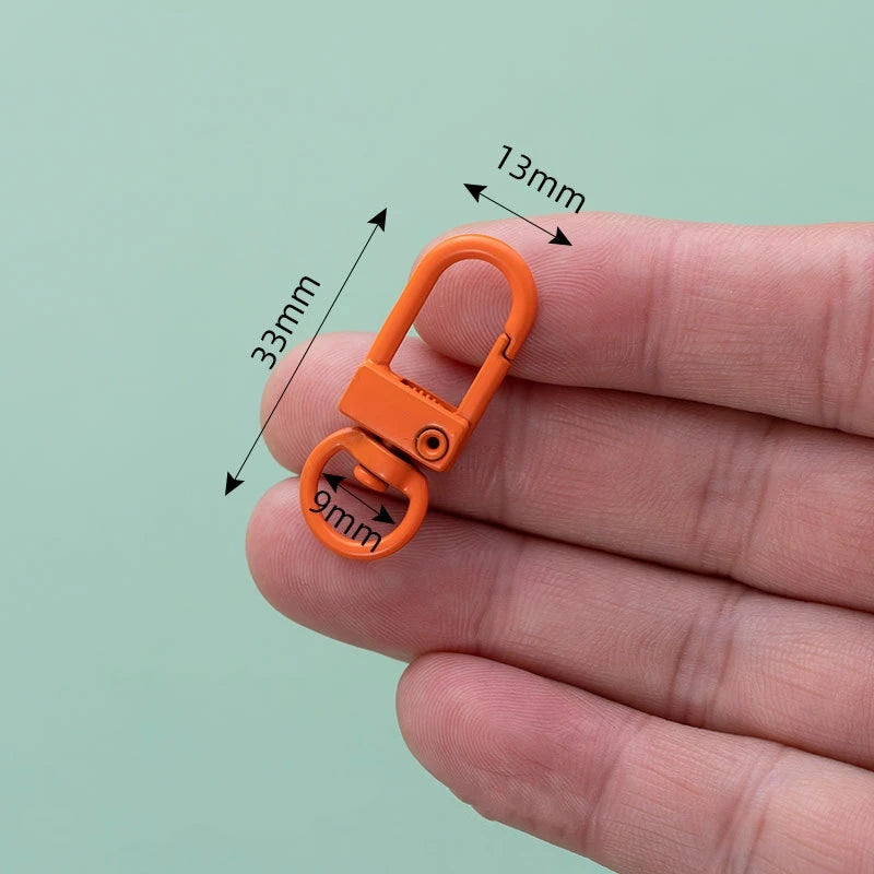 10pcs 33mm Metal Lobster Claw Clasps Swivel Lanyards Trigger Snap Hooks for DIY Bag Key Chains Rings Connector Jewelry Making