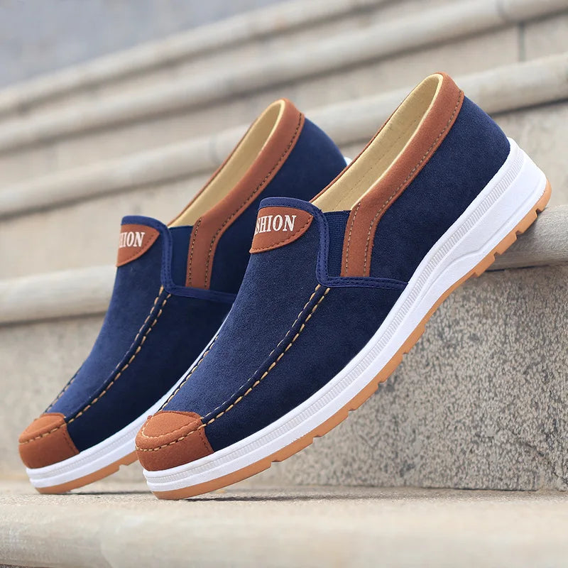 Men's casual board shoes old Beijing cloth shoes breathable comfortable and non slip canvas shoes men's work shoes