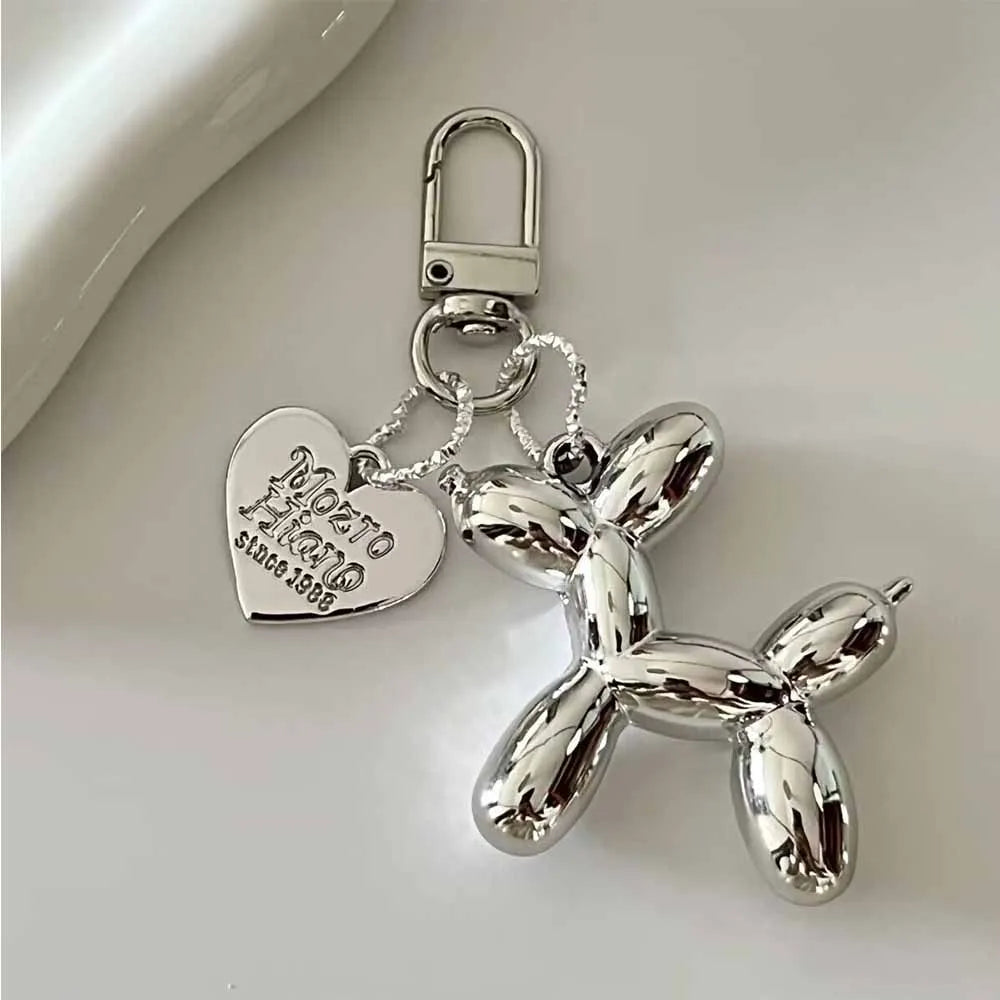 Fashion Keychain Punk Y2K Balloon Dog Keychains For Handbag Backpack Pendant Girl's Car Key Ring Key Chain Accessories