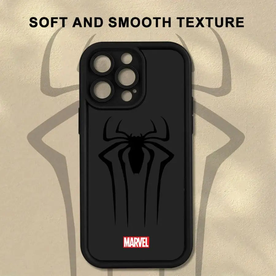 Marvel Spiderman Logo Case for iPhone 16 Pro Max 11 15 Plus 14+ 13Pro 13 12 16e 14 15Pro Soft Cover 16+