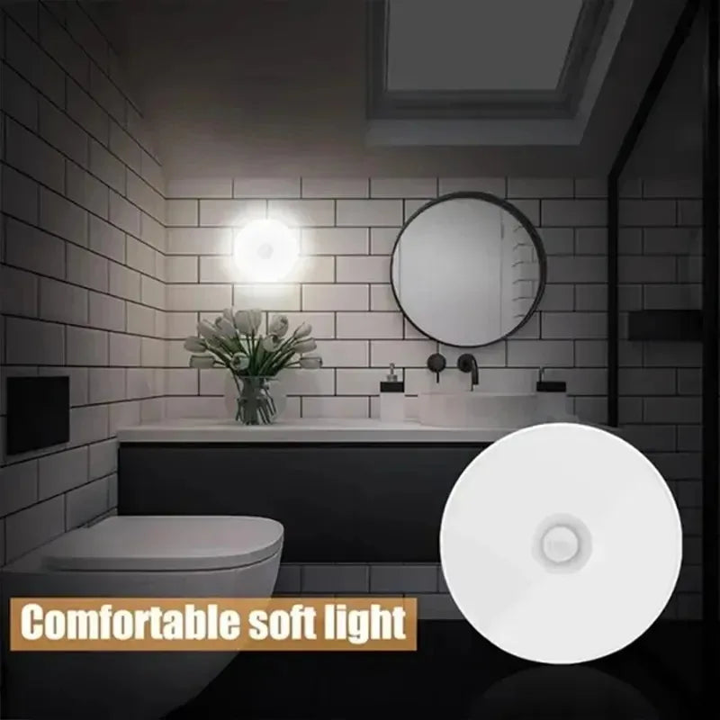 Motion Sensor LED Night Light USB Rechargeable Night Lamp For Kitchen Cabinet Wardrobe Lamp Staircase Wireless LED Closet Light