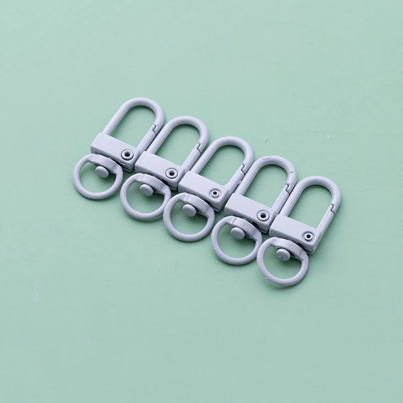 10pcs 33mm Metal Lobster Claw Clasps Swivel Lanyards Trigger Snap Hooks for DIY Bag Key Chains Rings Connector Jewelry Making