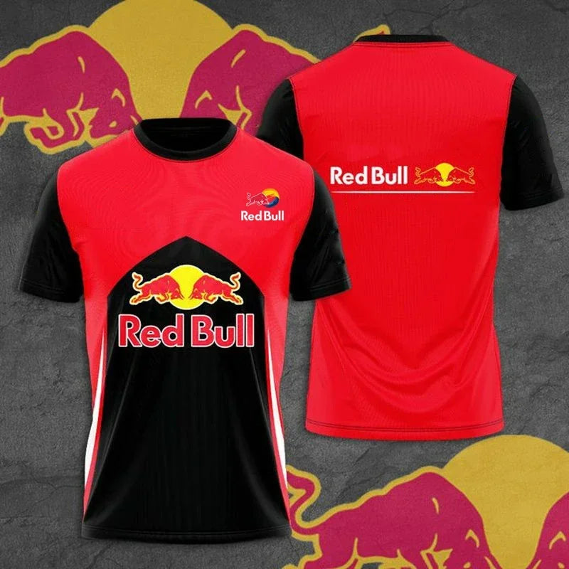 2025 High Quality Short Sleeve T-Shirt Top Y2k Men'S Racing Suit Extreme Outdoor Sports T-Shirt Luxury Brand Red Bull Team Suit