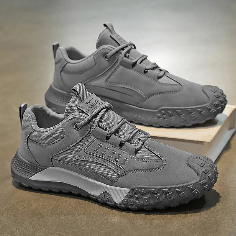 Men's shoes summer new breathable labor protection shoes men's anti-slip wear site work sports leisure hiking shoes