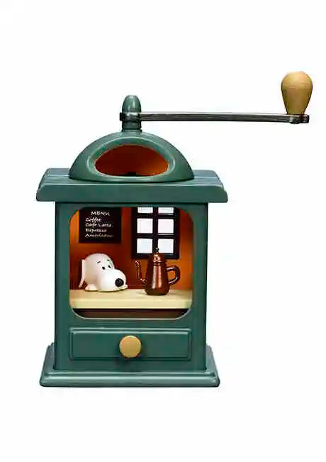 Re-Ment Peanuts Snoopy's Antique Diorama Miniature Model SNOOPY's Trunk Toys Collectible Ornaments Assembly Kids Blind Box Gift