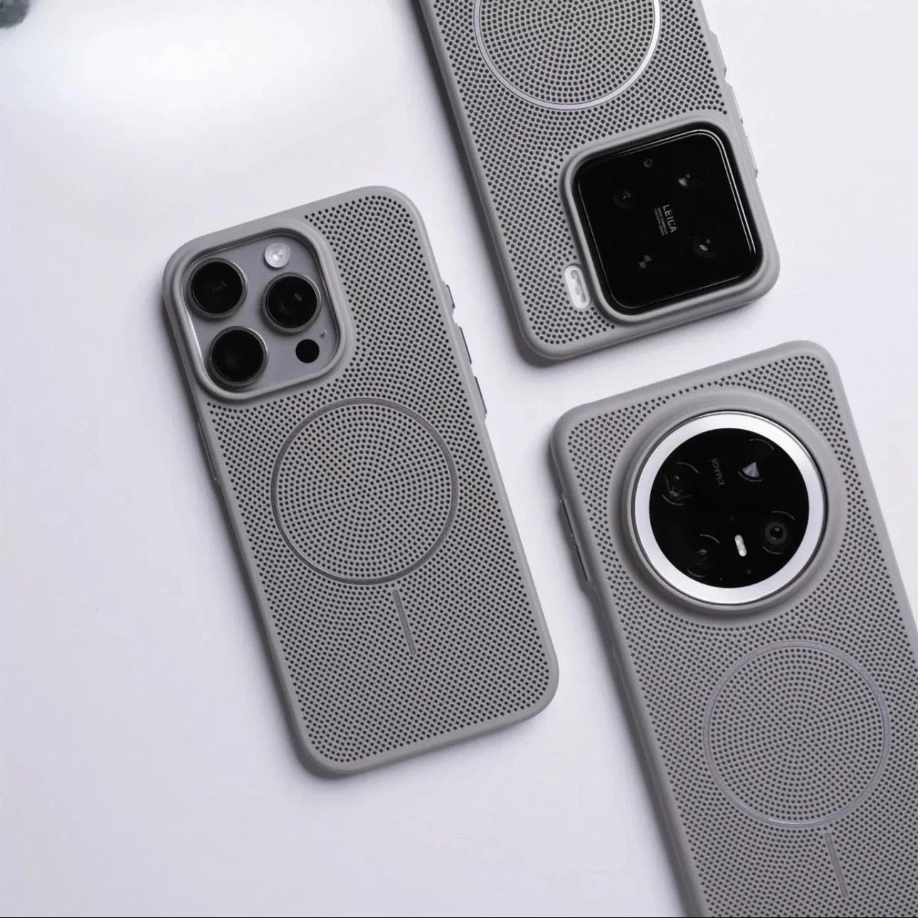 Luxury Cooling Mesh Breathable For Magsafe Magnetic Case For iPhone 16 15 14 13 12 11 Pro Max Plus Wireless Charging Hard Cover