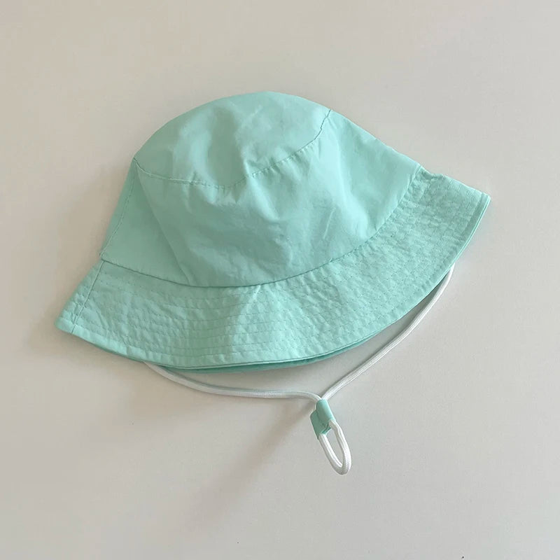 Cotton Kids Hats Baby Toddler Children Solid Bucket Caps Boys Girls Soft Breathable Outing Sun Hats Summer Chic Panama Caps 1-6Y