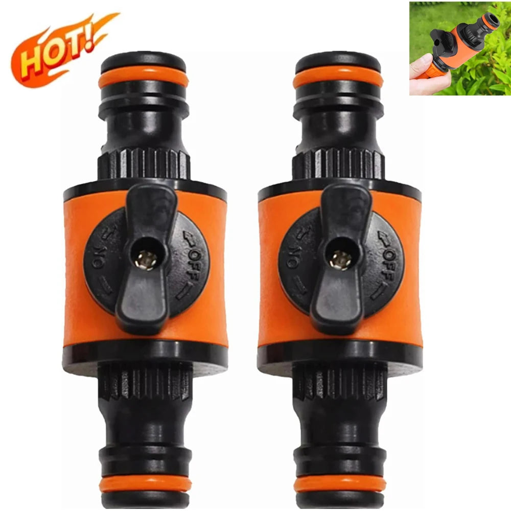 1/2PCS Garden Hose Pipe Tap Shut Off Valve Pipe Connector & Coupler for Water Stop Tap Adapter Quick Joint Water Irrigation Tool
