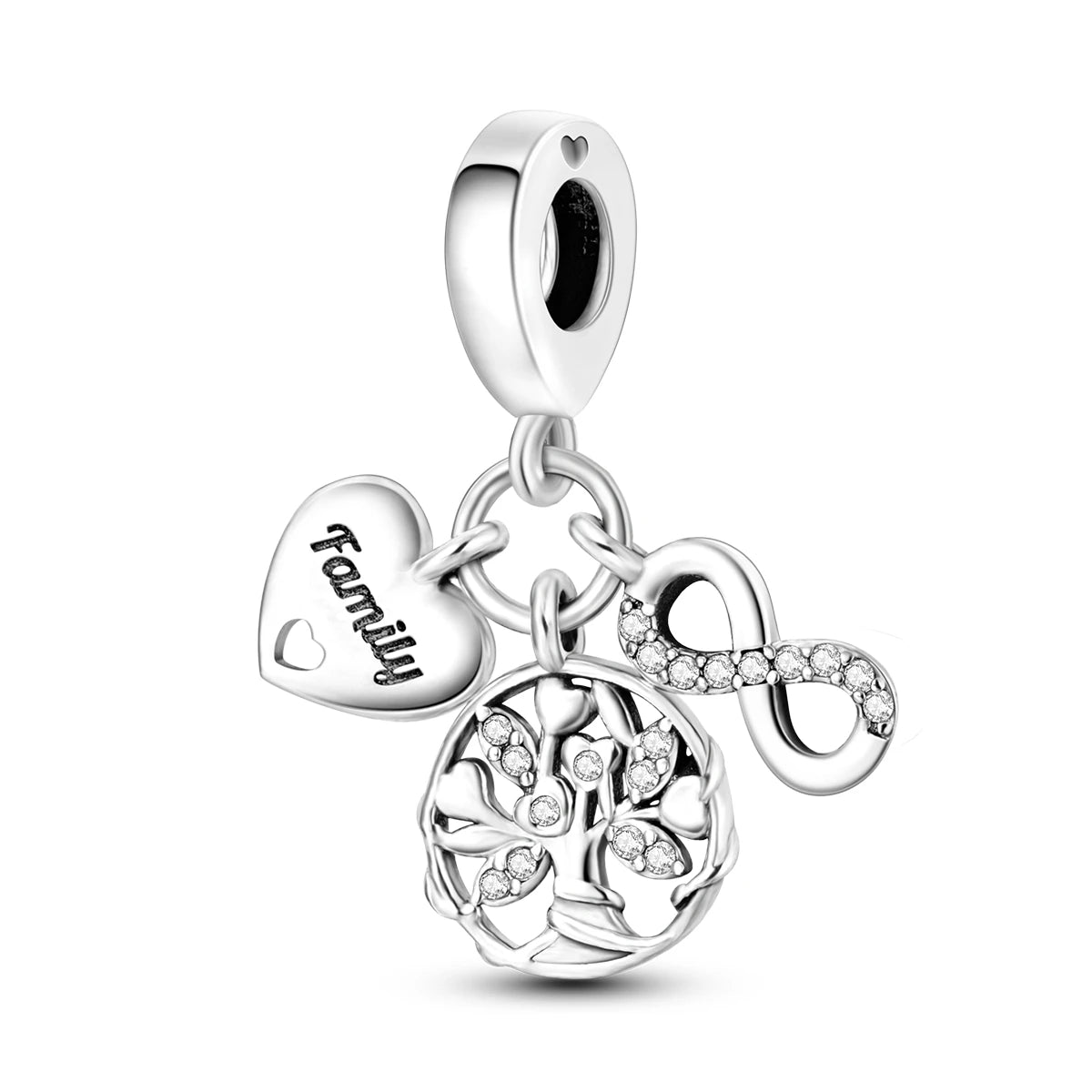 S925 Silver Plated Star Moon Safety Chain Charms Beads Fit Original Bracelet Fine DIY Birthday Jewelry