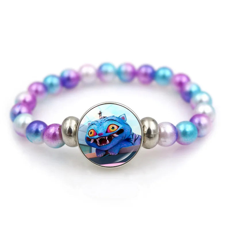 Fashionable Beaded Bracelet for Girls,Cartoon Figure,Jewelry Accessories, Kids Christmas Gift Toys